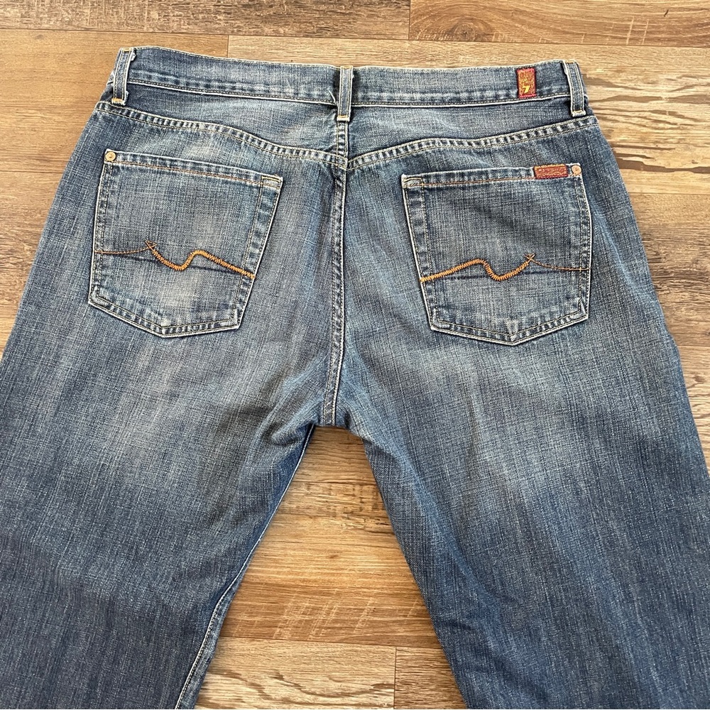 7 For All Mankind Relaxed Fit Blue Jeans